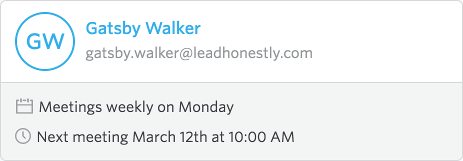 Lead Honestly employee overview with Google Calendar integration