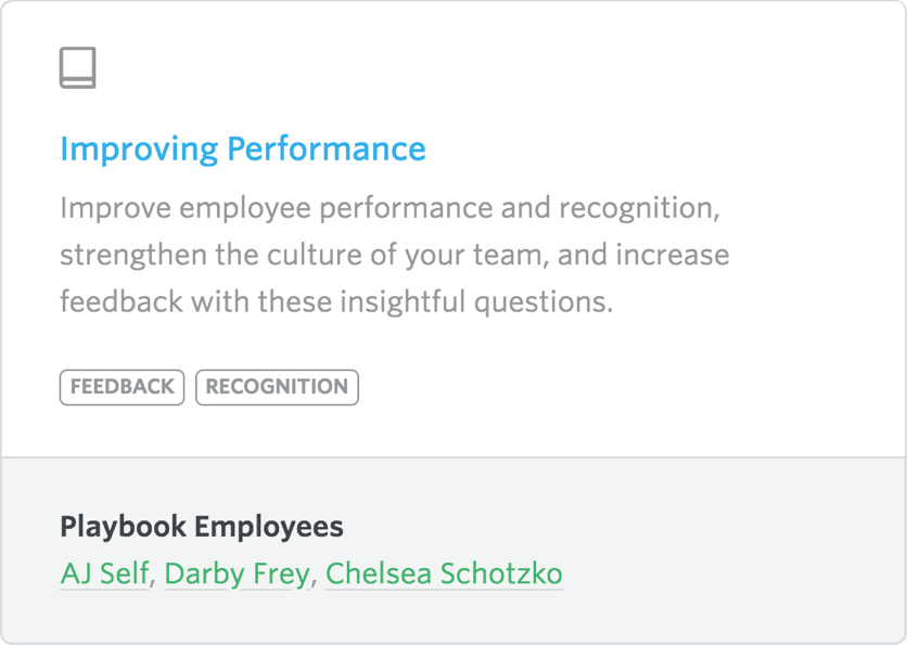 1-on-1 meeting improving performance Playbook